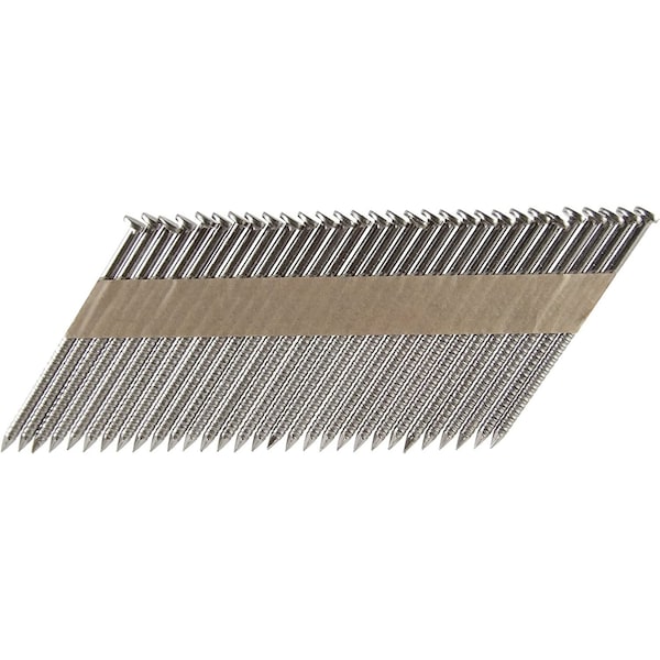 Collated Framing Nail, 8.5 in L, Hot Dipped Galvanized, Round Head, 33 Degrees, 500 PK